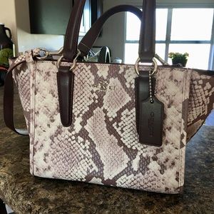 BNWT Adorable mini bag from Coach!!  Snakeskin